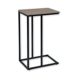 ITY International - Table d'appoint en MDF avec Base en Métal, 15.75"x11.8"x26", Gris Taupe - Simple Boutique