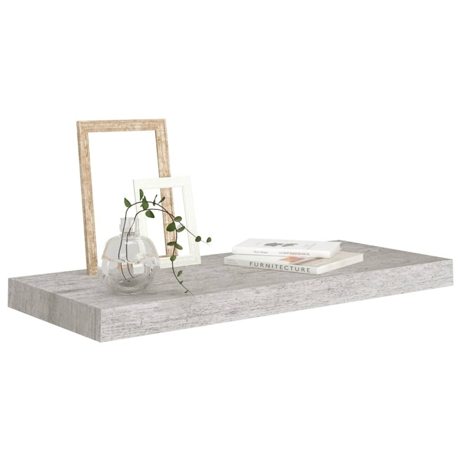 ITY International - Tablette Flottante Individuel en Bois, 31.5" x 9.25" x 1.5", Gris Ciment - Simple Boutique