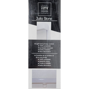 ITY Julia Stone - Store de Fenêtre en Toile 60" X 84", Sans Cordon, Blanc - Simple Boutique