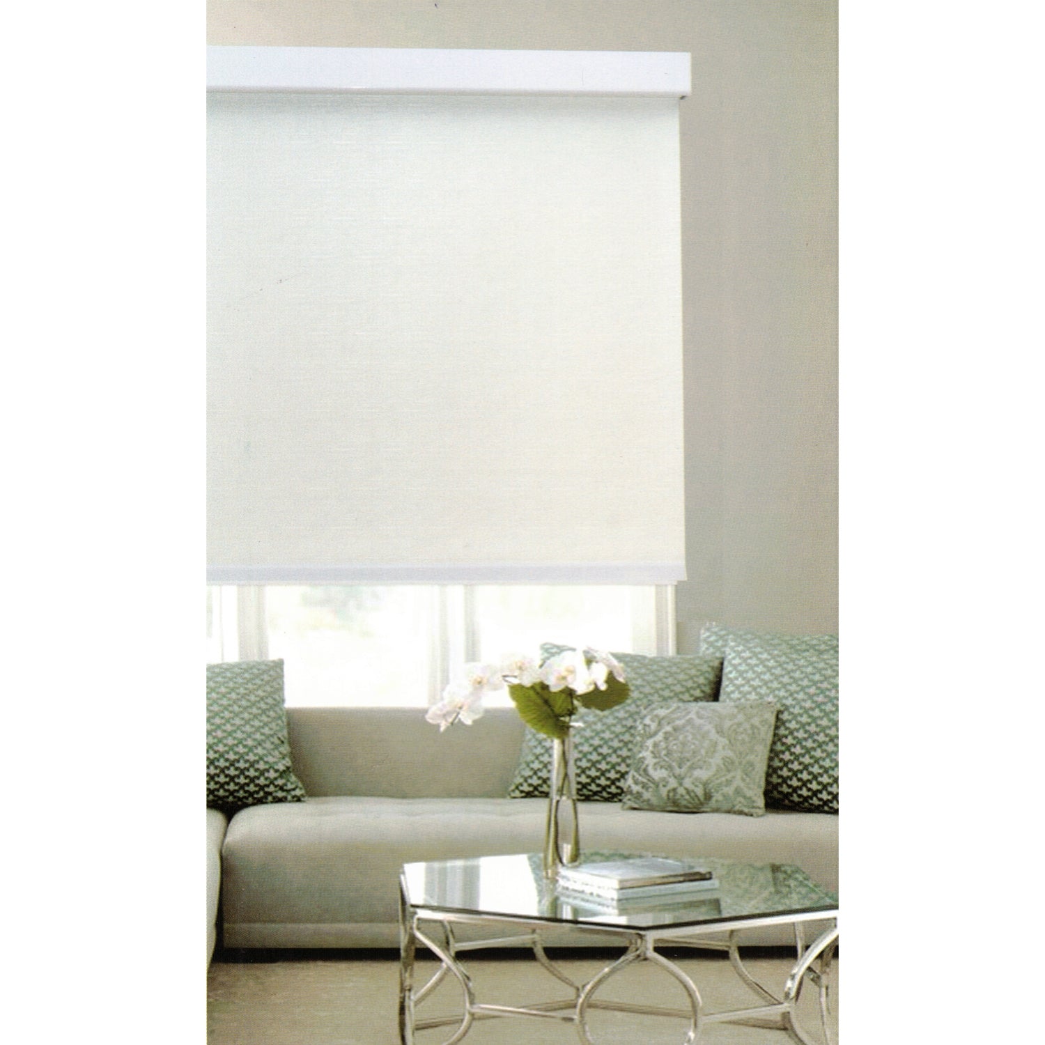 ITY Julia Stone - Store de Fenêtre en Toile 72" X 84", Sans Cordon, Blanc - Simple Boutique