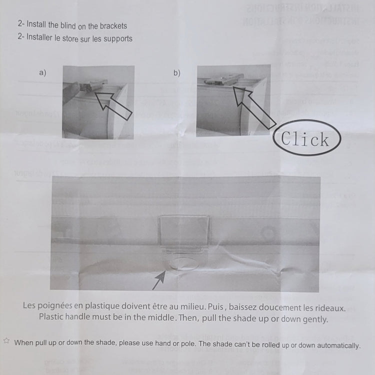 ITY Olivia Stone - Store de Fenêtre à Toile Alternée 21" X 84" Sans Cordon Blanc - Simple Boutique