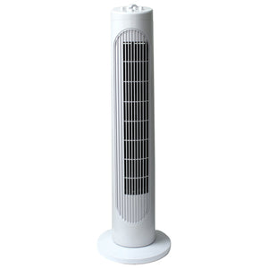 Iconnek - Ventilateur Tour Oscillant, Hauteur de 30'', 3 Réglages de Vitesse, Blanc - Simple Boutique