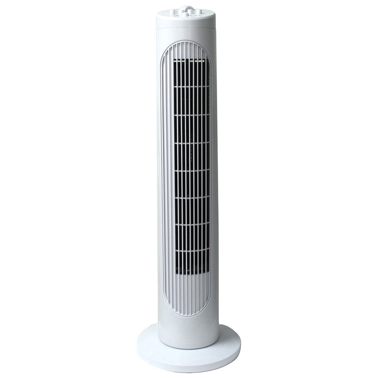 Iconnek - Ventilateur Tour Oscillant, Hauteur de 30'', 3 Réglages de Vitesse, Blanc - Simple Boutique