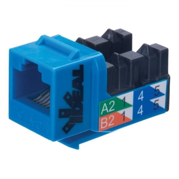 Ideal Industries Cat6 Keystone Jack Bleu - Simple Boutique