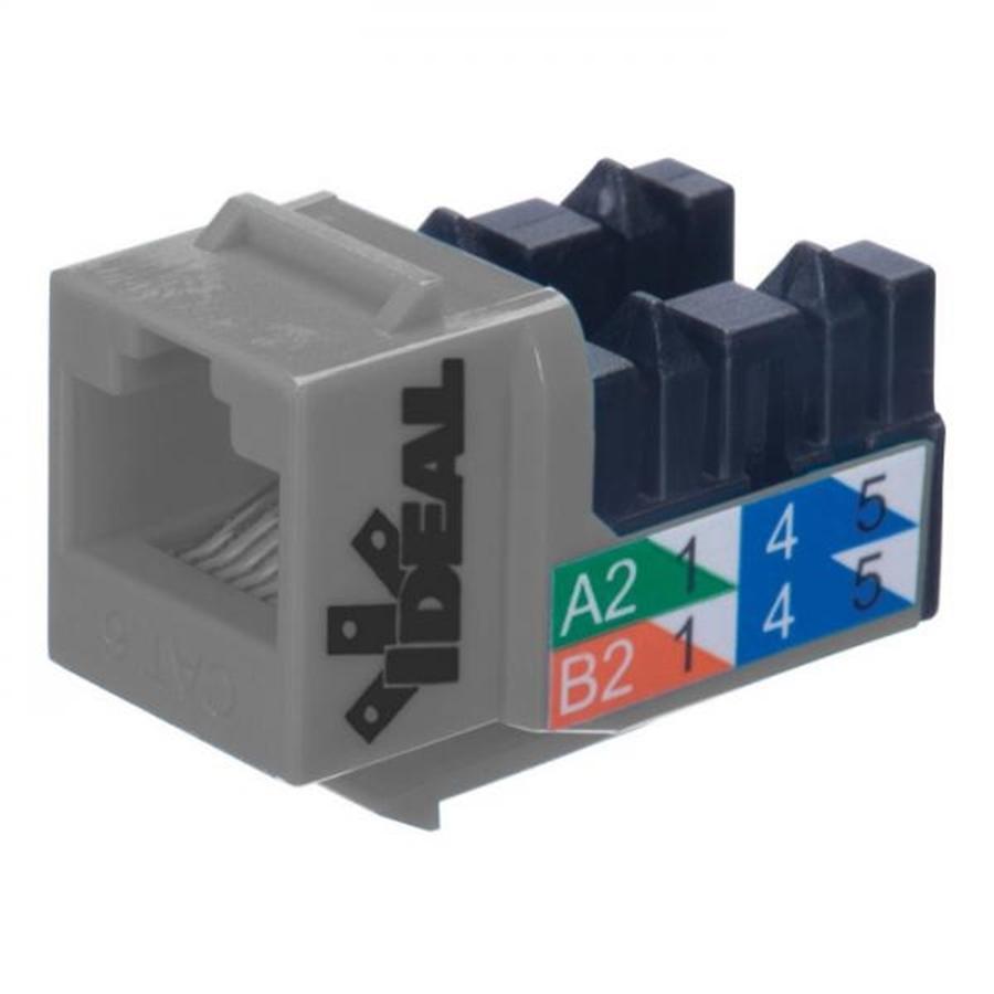 Ideal Industries Cat6 Keystone Jack Gris - Simple Boutique