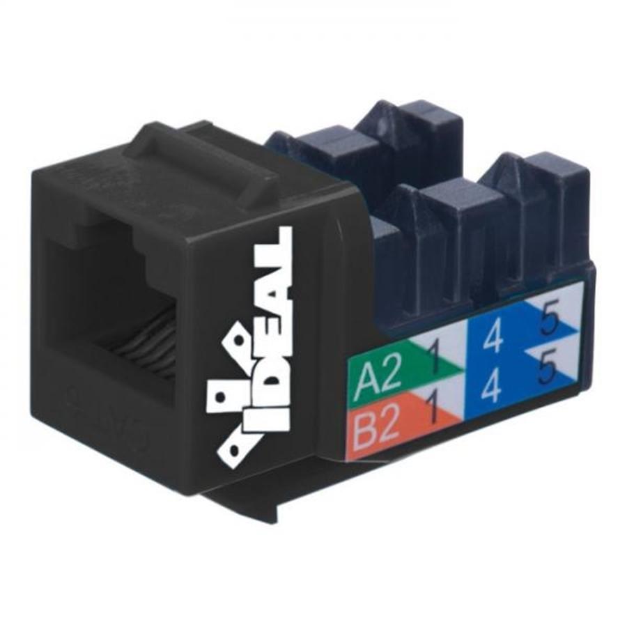 Ideal Industries Cat6 Keystone Jack Noir - Simple Boutique
