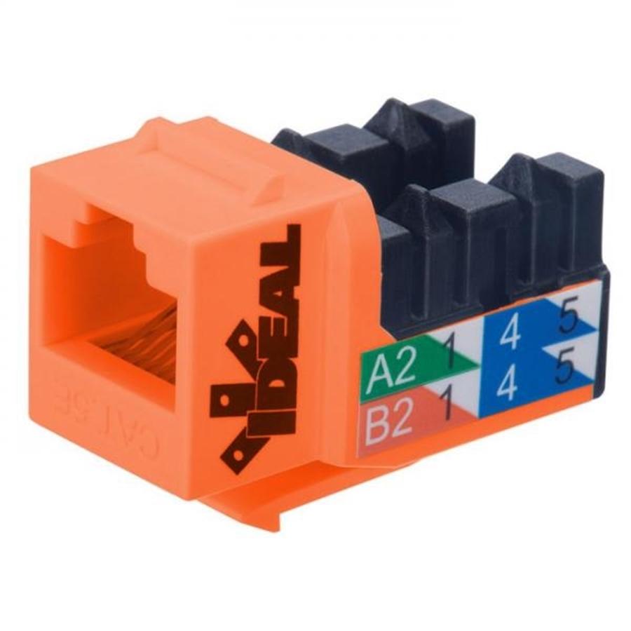 Ideal Industries Cat6 Keystone Jack Orange - Simple Boutique