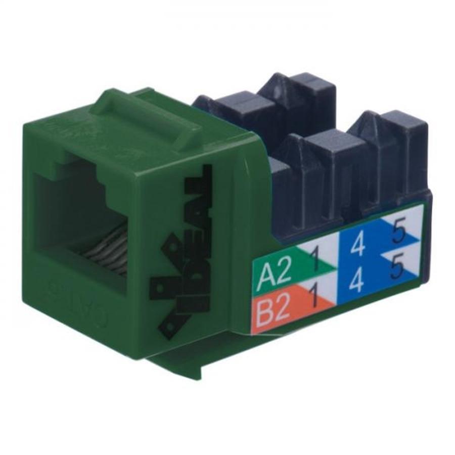 Ideal Industries Cat6 Keystone Jack Vert - Simple Boutique