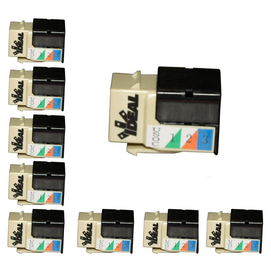 Ideal Industries RJ12 RJ11 110 Type 90 Keystone Jack Paquet de 10 - Simple Boutique