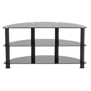 Impressions BM-102 Meuble Pour Téléviseur Courbé Noir Avec 3 Tablettes - Simple Boutique