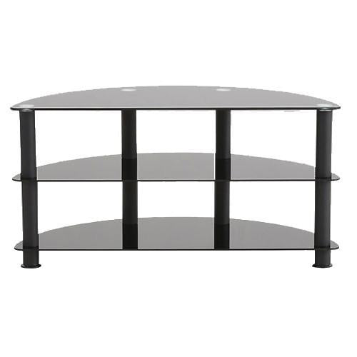 Impressions BM-102 Meuble Pour Téléviseur Courbé Noir Avec 3 Tablettes - Simple Boutique