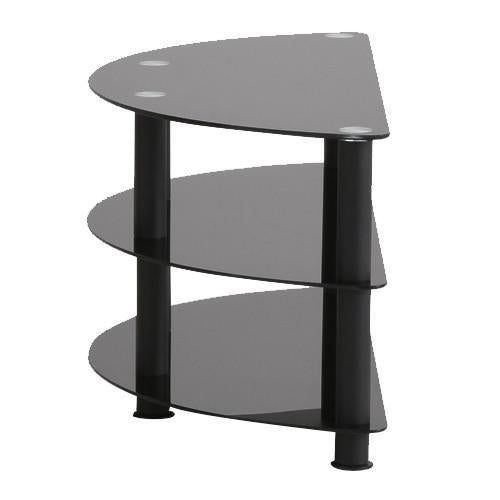Impressions BM-102 Meuble Pour Téléviseur Courbé Noir Avec 3 Tablettes - Simple Boutique