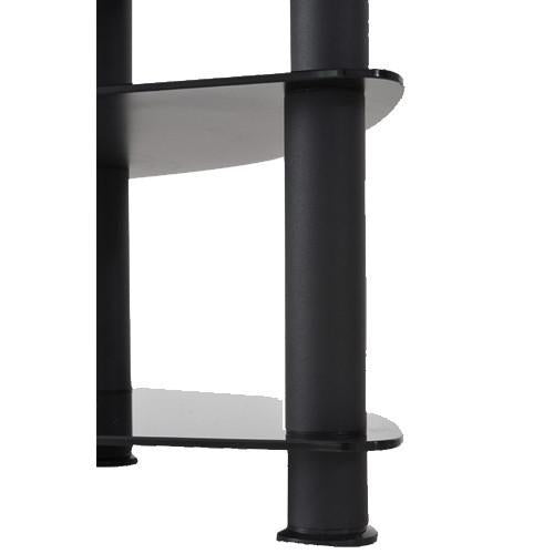 Impressions BM-102 Meuble Pour Téléviseur Courbé Noir Avec 3 Tablettes - Simple Boutique