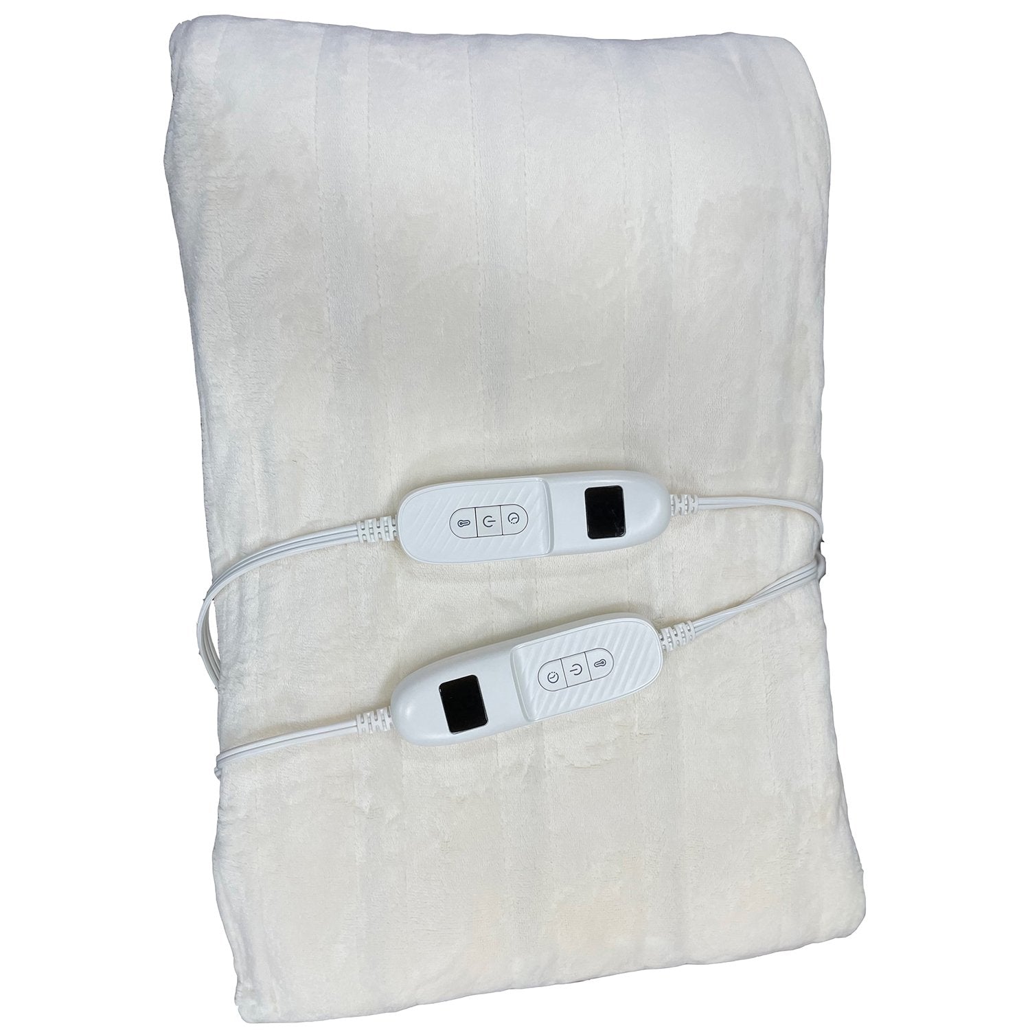 Innovation Confort - Couverture Chauffante pour Lit Double, 84'' x 90'', 10 Réglages de Chaleur, Blanc - Simple Boutique