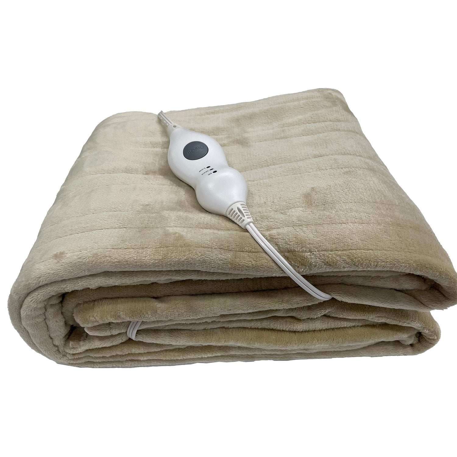 Innovation Confort - Jeté Chauffant, 50'' x 60'', 3 Réglages de Chaleur, Beige - Simple Boutique