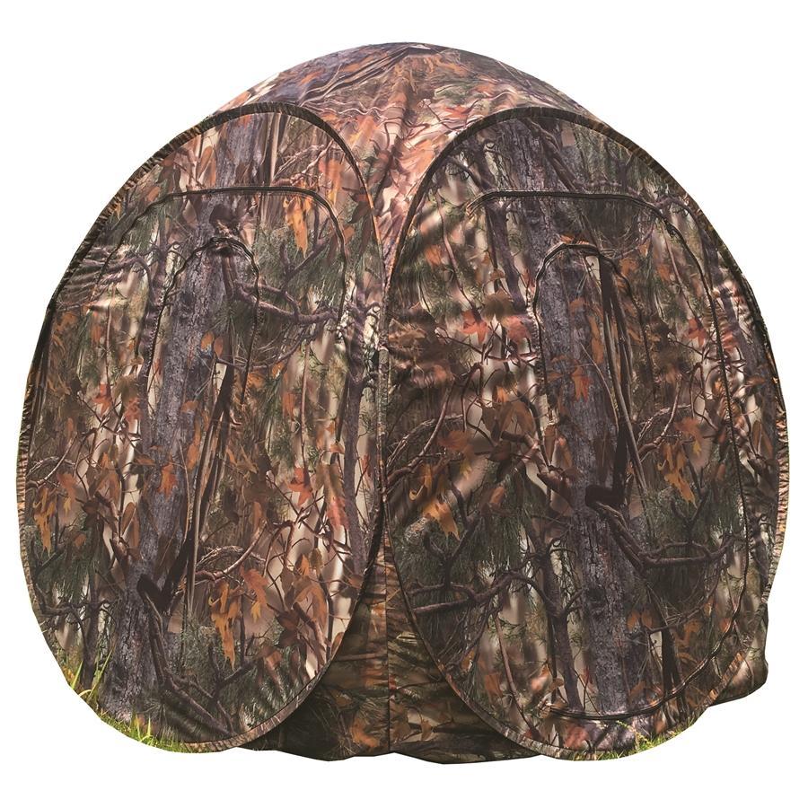 Innovation Nature - Tente Pop-Up avec 4 Fenêtres et 1 Porte, 147x147x165 cm, Motif Camouflage - Simple Boutique