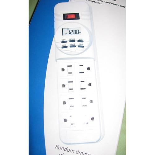 Intermatic Barre de surtension minuterie numérique 8 prises 3 pi - Simple Boutique