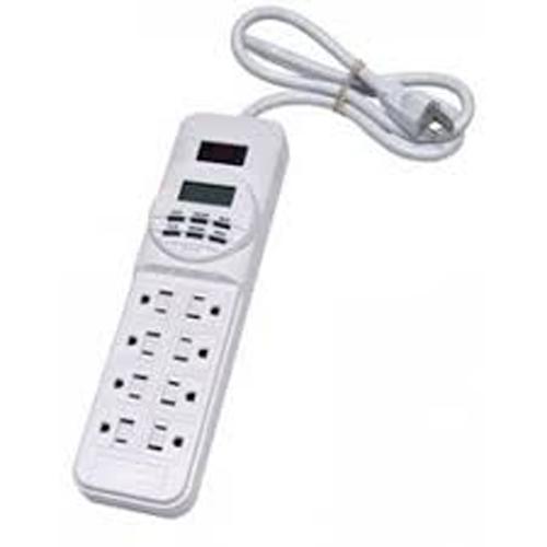 Intermatic Barre de surtension minuterie numérique 8 prises 3 pi - Simple Boutique