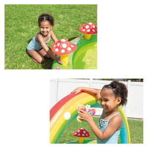 Intex - Aire de Jeux Aquatique Mon Jardin, 108'' x 60'' x 36'', Comprend 2 Champignons, 4 Papillons et 3 Balles, Multicolore - Simple Boutique