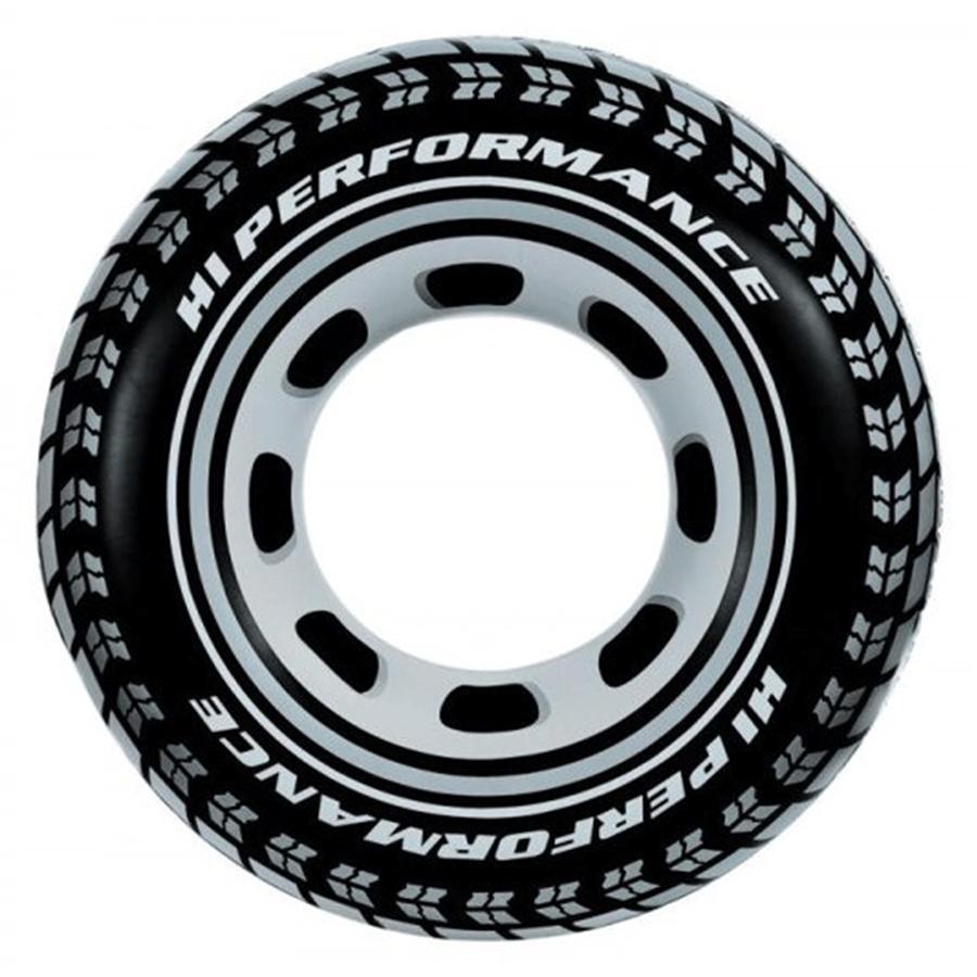 Intex - Boué Géante Gonflable pour Piscine, 36'', Motif de Pneu - Simple Boutique