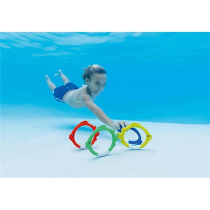 Intex - Ensemble de 4 Anneaux Colorées Pour Piscine, Multicolore - Simple Boutique