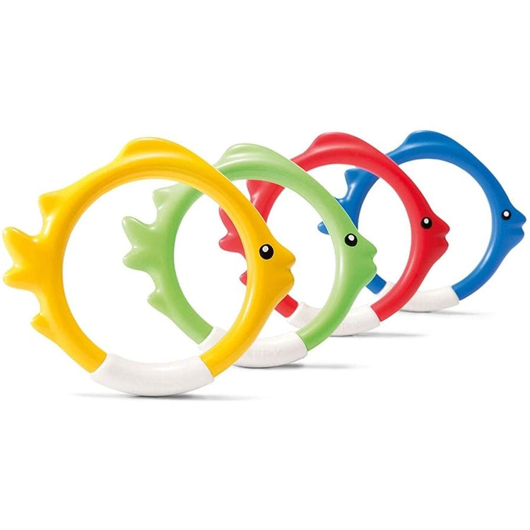 Intex - Ensemble de 4 Anneaux Colorées Pour Piscine, Multicolore - Simple Boutique