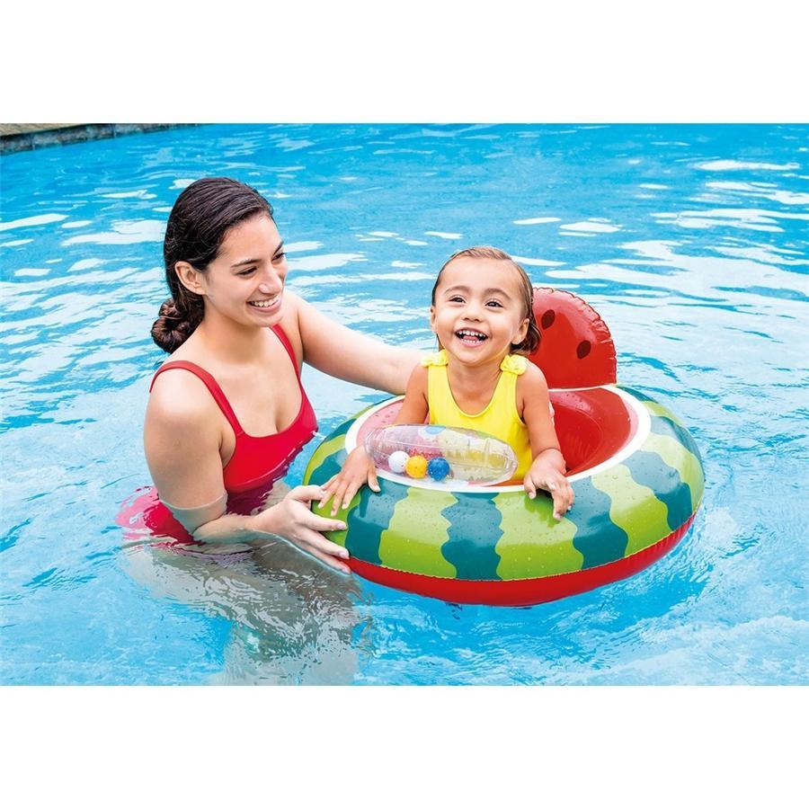 Intex - Flotteur pour Bambin de 1 à 2 ans, 29'' x 27'', Motif Melon d'eau - Simple Boutique