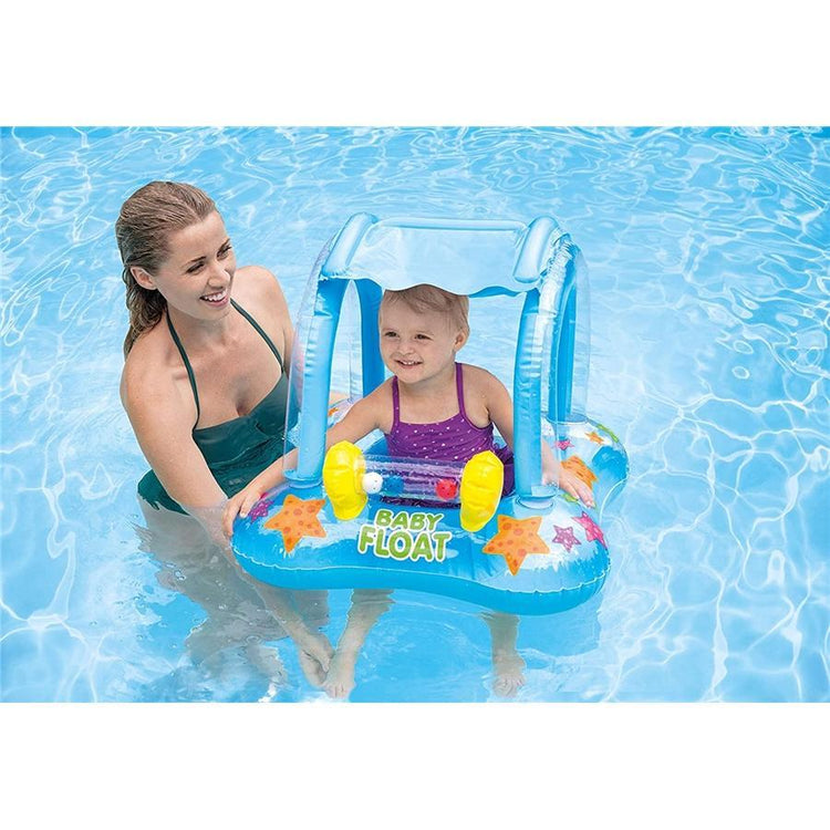 Intex - Flotteur pour Bambin de 1 à 2 ans, 32'' x 26'' , Bleu - Simple Boutique