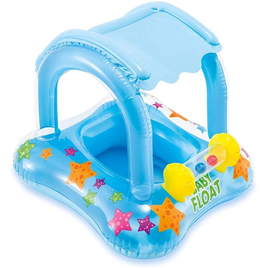 Intex - Flotteur pour Bambin de 1 à 2 ans, 32'' x 26'' , Bleu - Simple Boutique