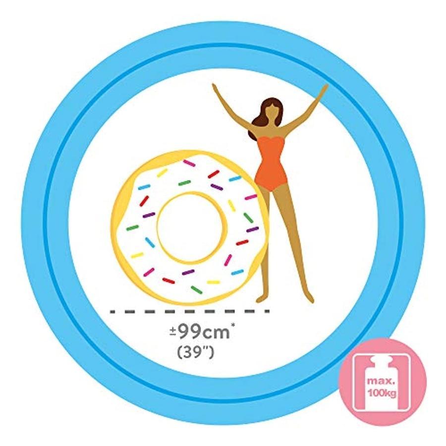 Intex - Grande Boué Gonflable, Diamètre de 39'', Motif Donut Sucré - Simple Boutique