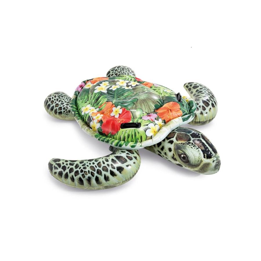 Intex - Jouet Gonflable pour Enfant en Forme de Tortue, pour la Piscine, Motif Tropical - Simple Boutique