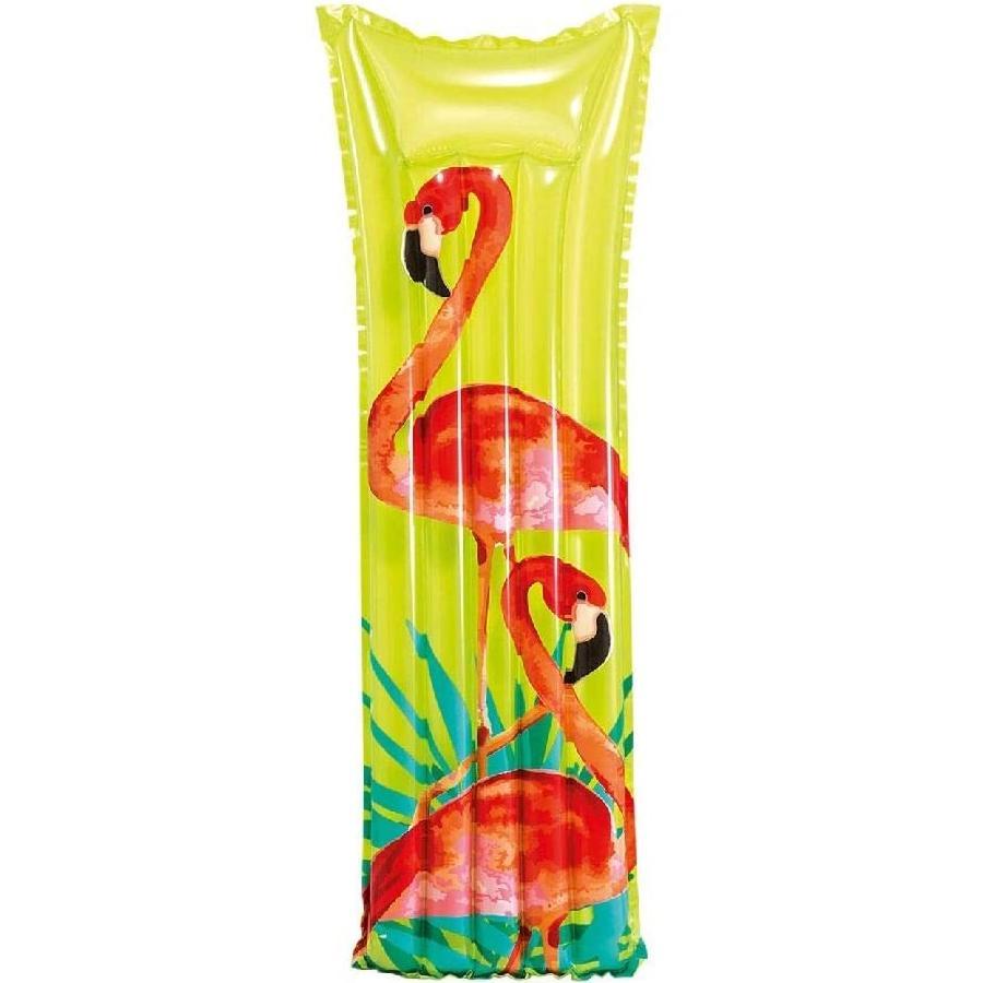 Intex - Matelas Gonflable pour Piscine 72" x 27" Motif Flamant Rose - Simple Boutique