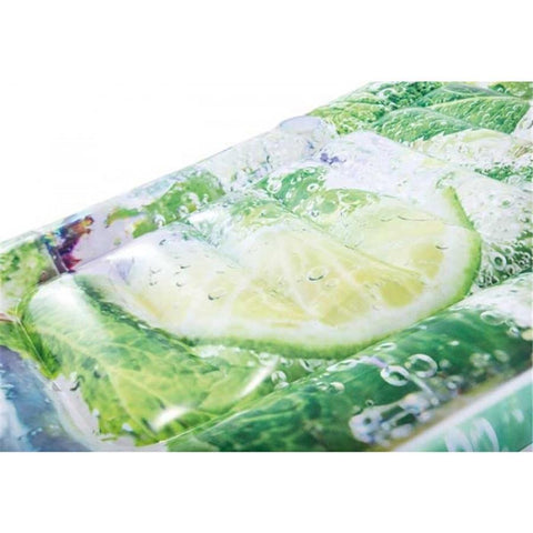 Intex - Matelas Gonflable pour Piscine en Forme de Soda à la Lime Pétillant Géant, Vert