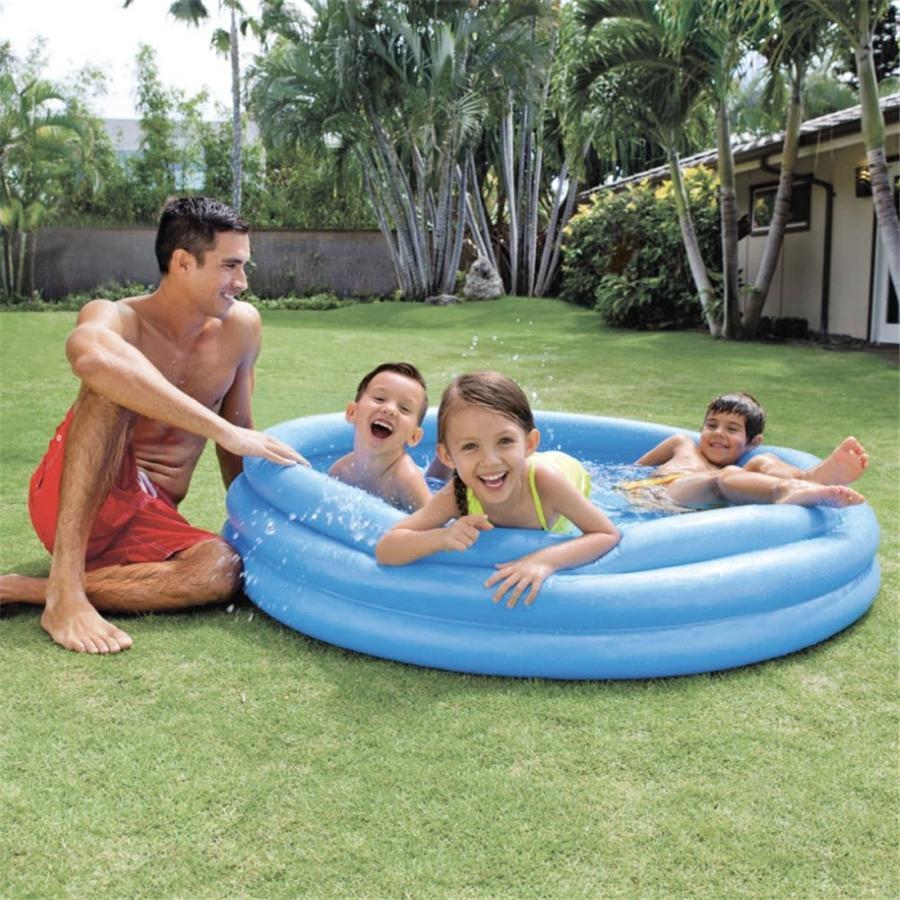 Intex - Piscine Gonflable pour Enfant, 58'' x 13'' , Bleu Cristal - Simple Boutique