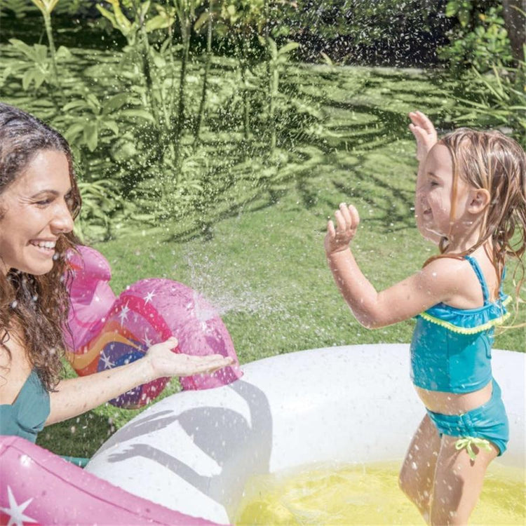 Intex - Piscine pour Enfant Licorne Magique, 107'' x 75'' x 40'', Multicolore - Simple Boutique