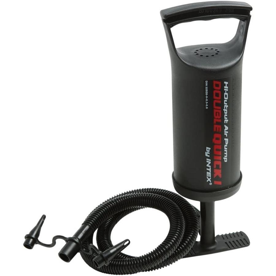 Intex - Pompe Double Quick I Manuelle à Double Action, 11.5'', Noir - Simple Boutique