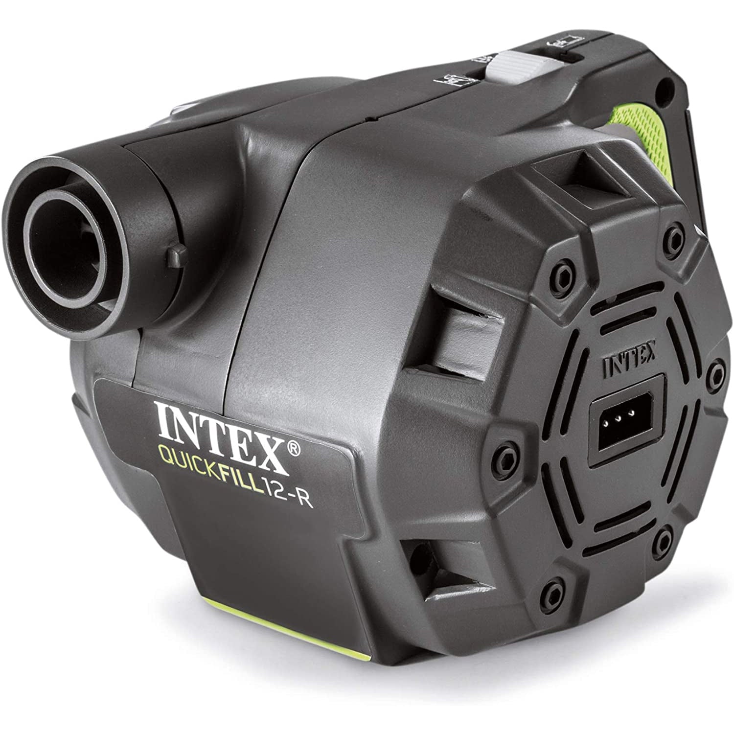 Intex - Pompe à Air Électrique Rechargeable, 3 Buses Interchangeable, Utilisation Interieur ou Exterieur - Simple Boutique