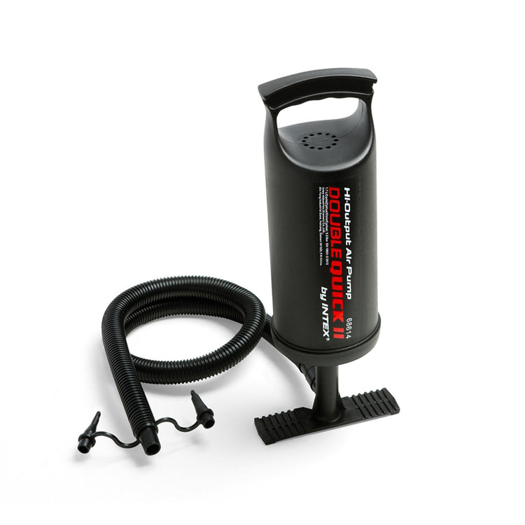 Intex - Pompe à Main Double Quick II, Compend 3 Buses Différentes, Noir - Simple Boutique