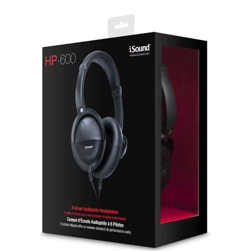 Isound HP-600 Casque D'écoute Filaire Noir - Simple Boutique