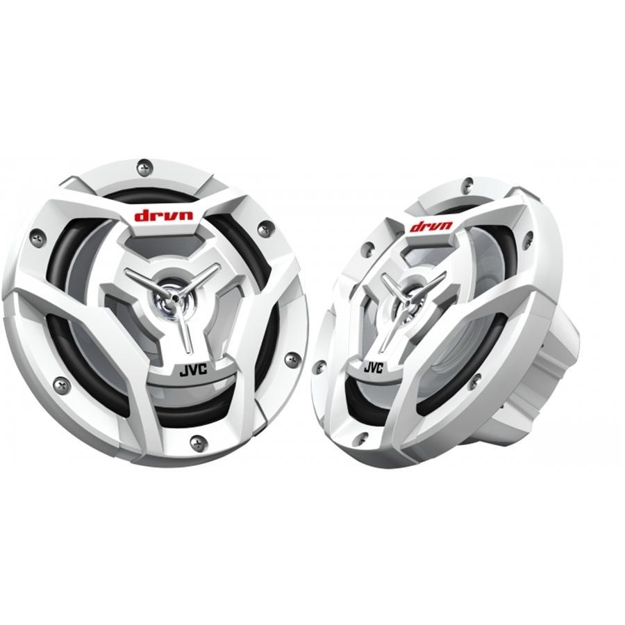 JVC CS-DR6201MW Haut-Parleurs Coaxiaux à 2 Voies 6 1/2 " Marine / MotorSport avec Woofers Résistant à l'eau 150W, Blancs - Simple Boutique
