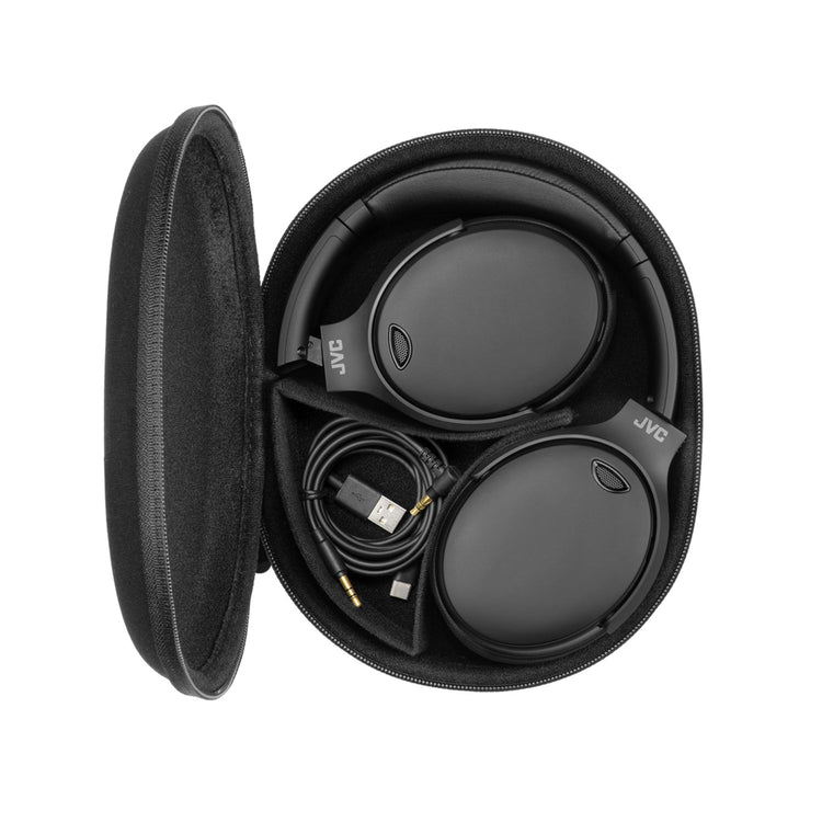 JVC - Casque d'écoute Sans-Fil avec Réduction de Bruit Hybride, Bluetooth 5.1, Télécommande et Microphone Intégrés, Noir - Simple Boutique