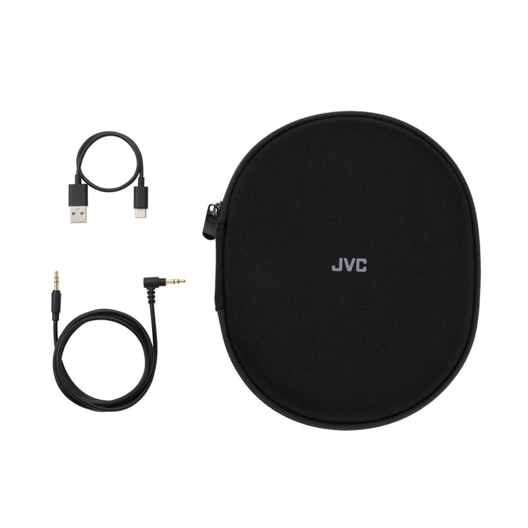 JVC - Casque d'écoute Sans-Fil avec Réduction de Bruit Hybride, Bluetooth 5.1, Télécommande et Microphone Intégrés, Noir - Simple Boutique