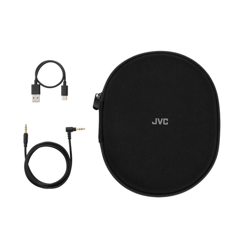 JVC - Casque d'écoute Sans-Fil avec Réduction de Bruit Hybride, Bluetooth 5.1, Télécommande et Microphone Intégrés, Noir