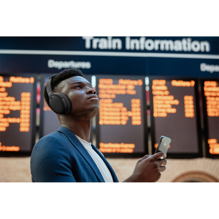 JVC - Casque d'écoute Sans-Fil avec Réduction de Bruit Hybride, Bluetooth 5.1, Télécommande et Microphone Intégrés, Noir - Simple Boutique