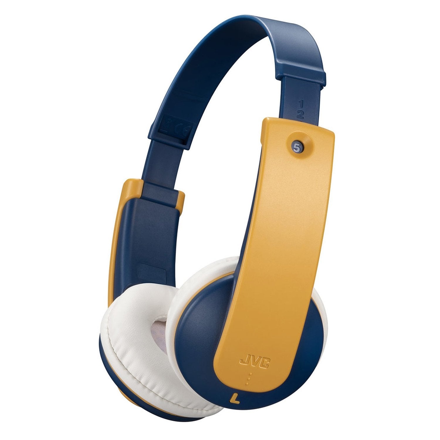 JVC - Casque d'écoute Sans-Fil pour Enfants, Bluetooth 5.0, Limiteur de Volume Sécuritaire, Bleu et Jaune - Simple Boutique
