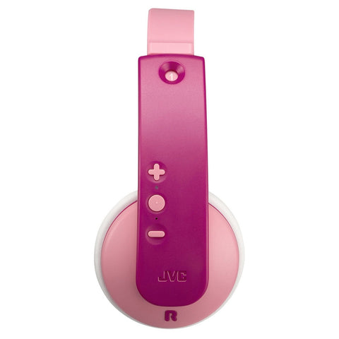 JVC - Casque d'écoute Sans-Fil pour Enfants, Bluetooth 5.0, Limiteur de Volume Sécuritaire, Rose