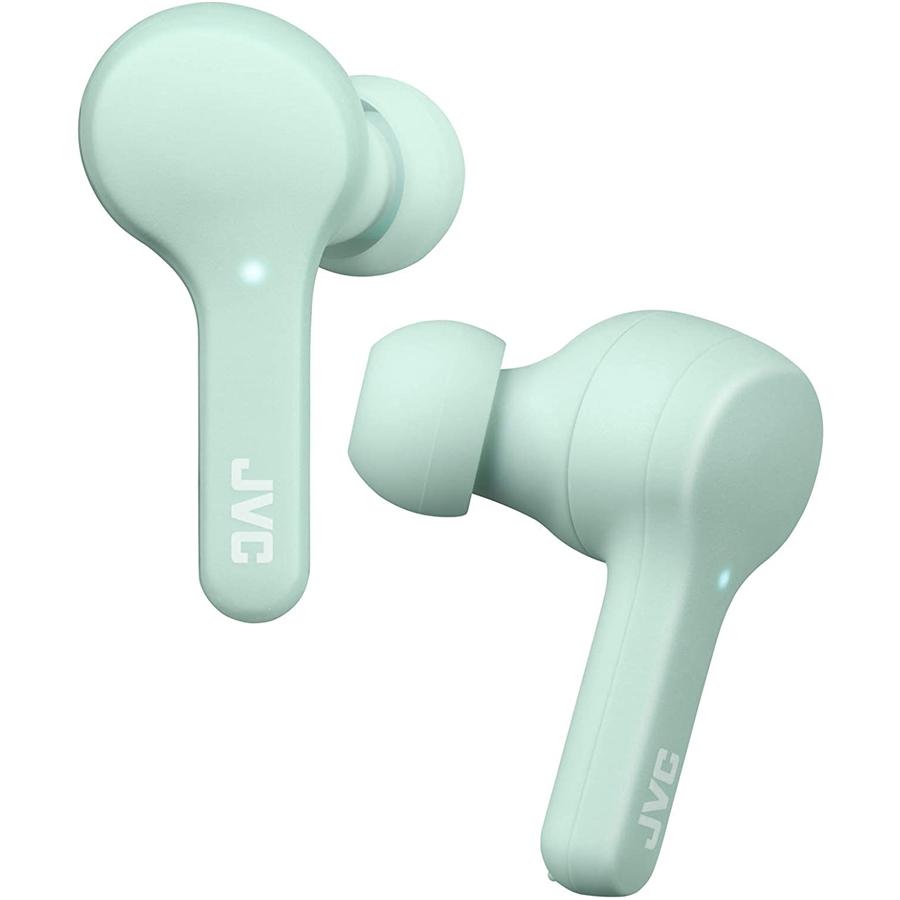 JVC - Écouteurs Gumy Intra-Auriculaire Sans-Fil, Bluetooth 5.0, True Wireless avec Boitier de Recharge, Menthe - Simple Boutique