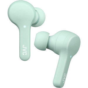 JVC - Écouteurs Gumy Intra-Auriculaire Sans-Fil, Bluetooth 5.0, True Wireless avec Boitier de Recharge, Menthe - Simple Boutique