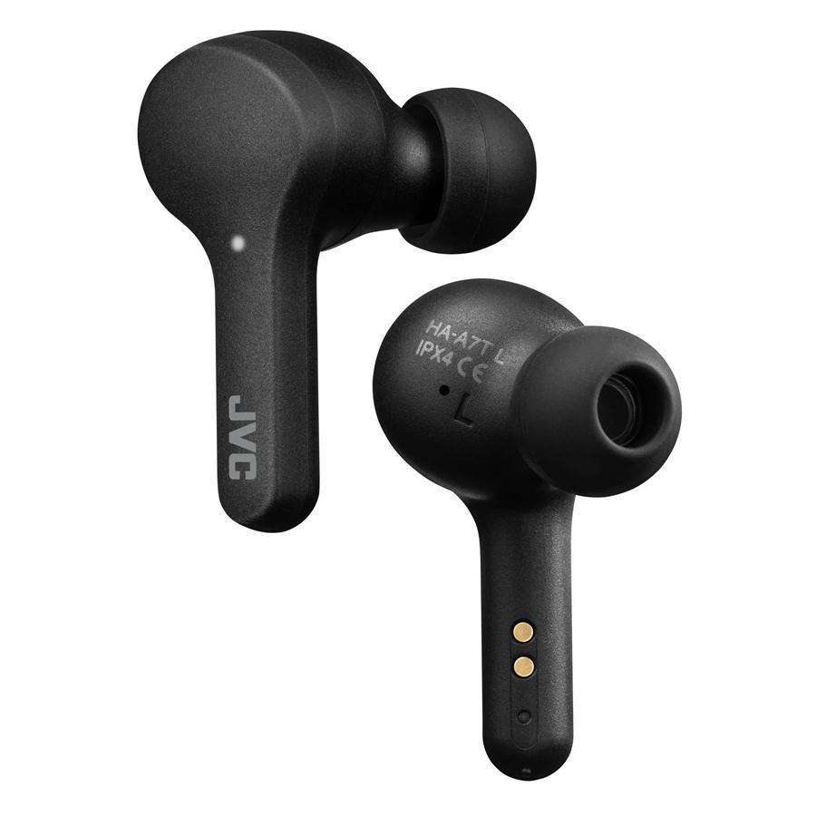 JVC - Écouteurs Gumy Intra-Auriculaire Sans-Fil, Bluetooth 5.0, True Wireless avec Boitier de Recharge, Noir - Simple Boutique
