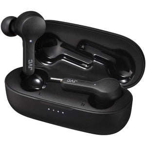 JVC - Écouteurs Gumy Intra-Auriculaire Sans-Fil, Bluetooth 5.0, True Wireless avec Boitier de Recharge, Noir - Simple Boutique
